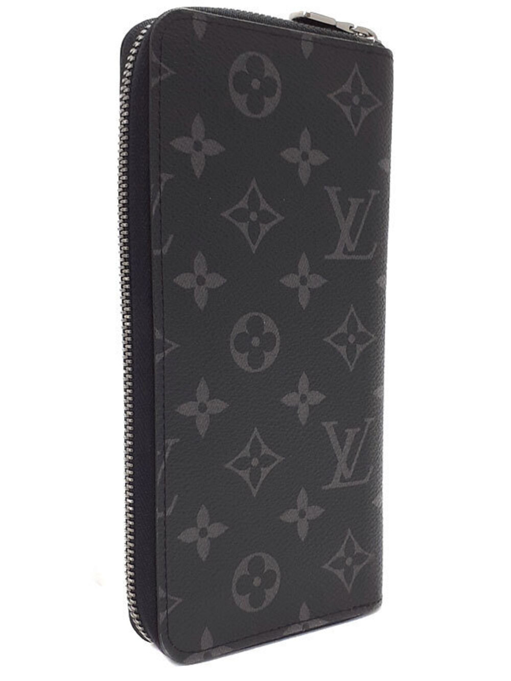 Louis Vuitton Wallet Eclipse Zippy Monogram Vertical Zipper Round Long Black